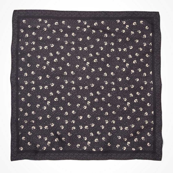 SOLD NWT Silky Floral Bandana - Picture 2 of 3